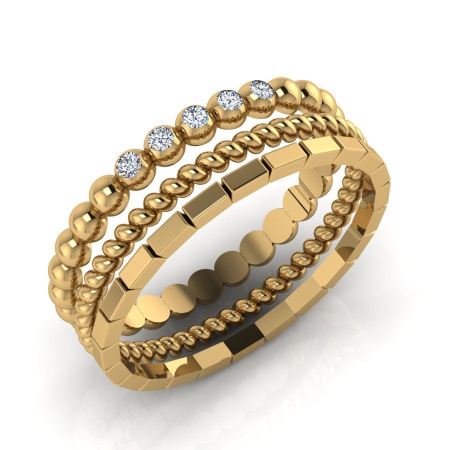 Перстень из белого золота  с цирконием (модель 02-2265.0.2401)