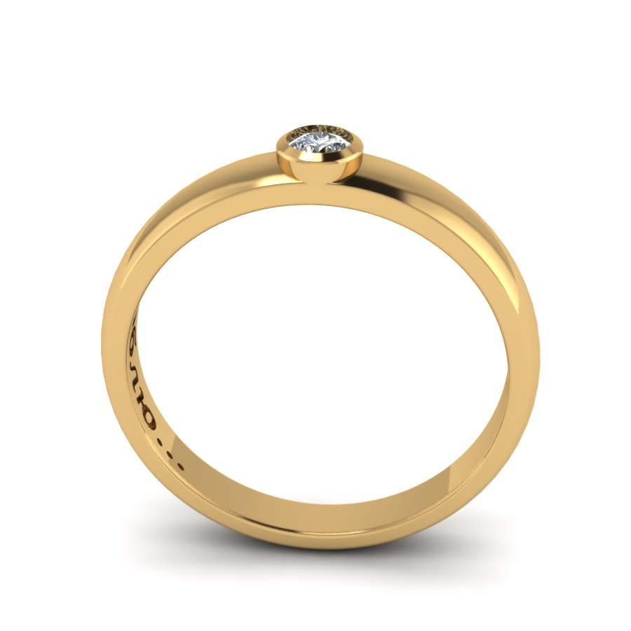 Перстень из красного золота  с цирконием (модель 02-1523.0.1401) - 2