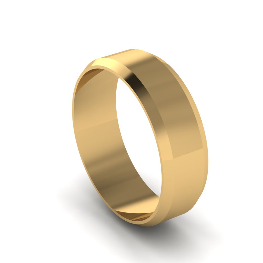 Обручальное кольцо из красного золота  (модель 04-0154.0.1000) - 2