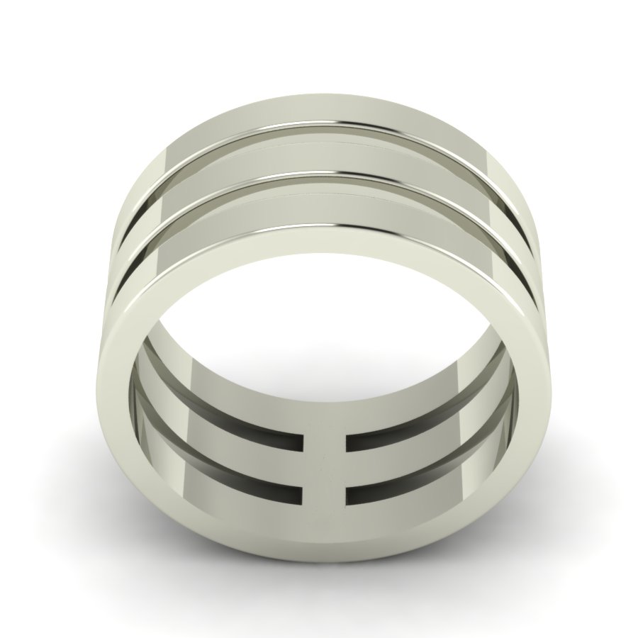 Перстень из белого золота  (модель 02-1258.0.2000) - 4