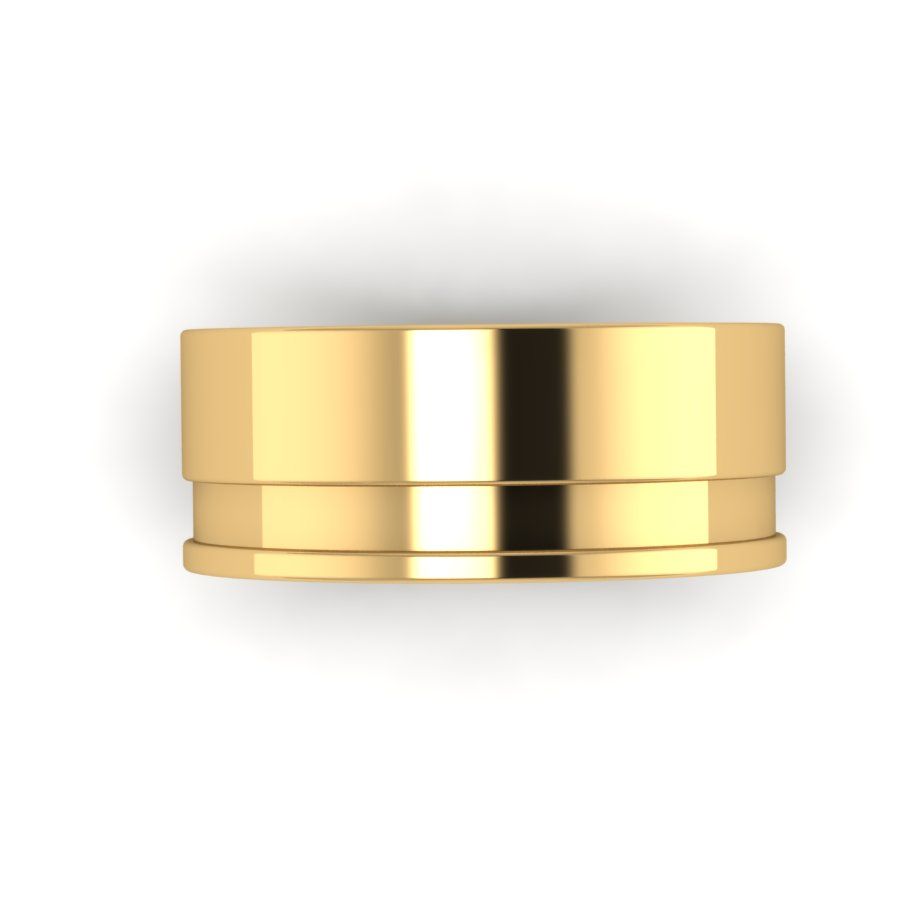 Обручальное кольцо из красного золота  (модель 04-0155.0.1000)