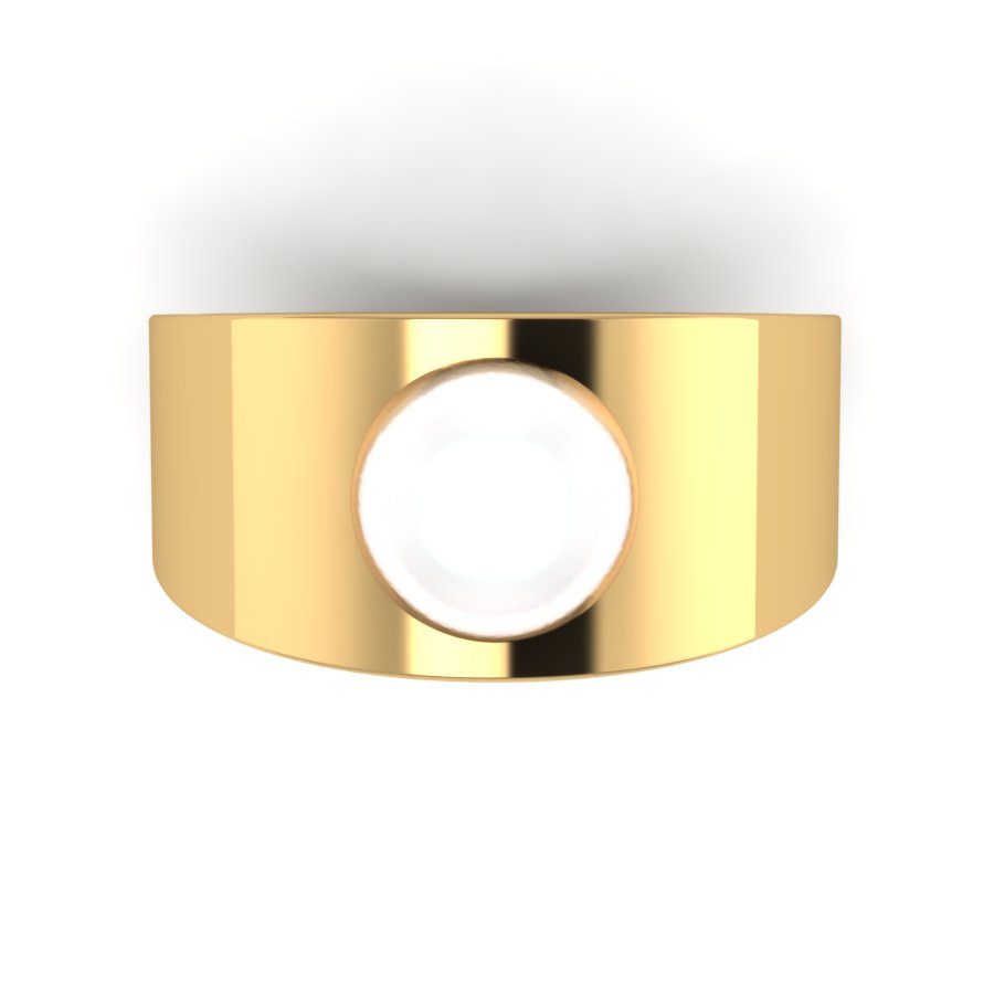 Перстень из красного золота  с жемчугом (модель 02-1830.0.1310) - 1