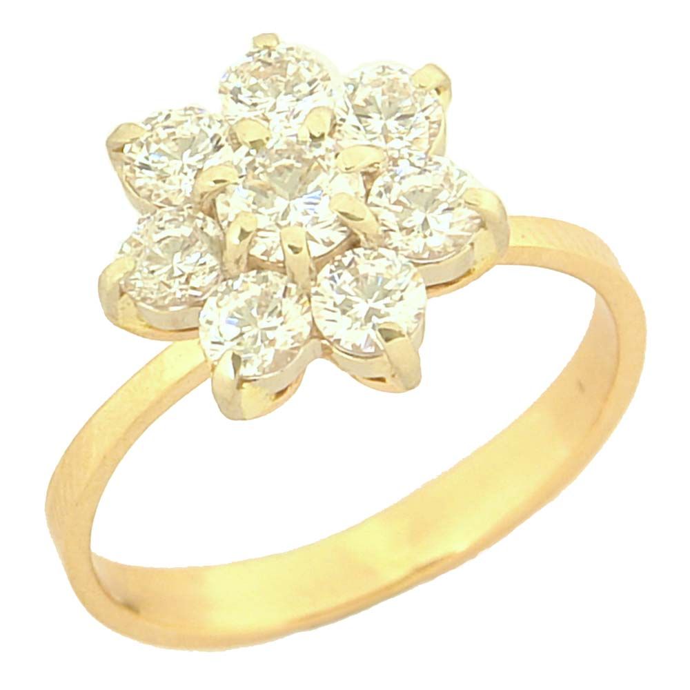 Перстень из красного+белого золота  с хризолитом (модель 02-0449.0.4230)