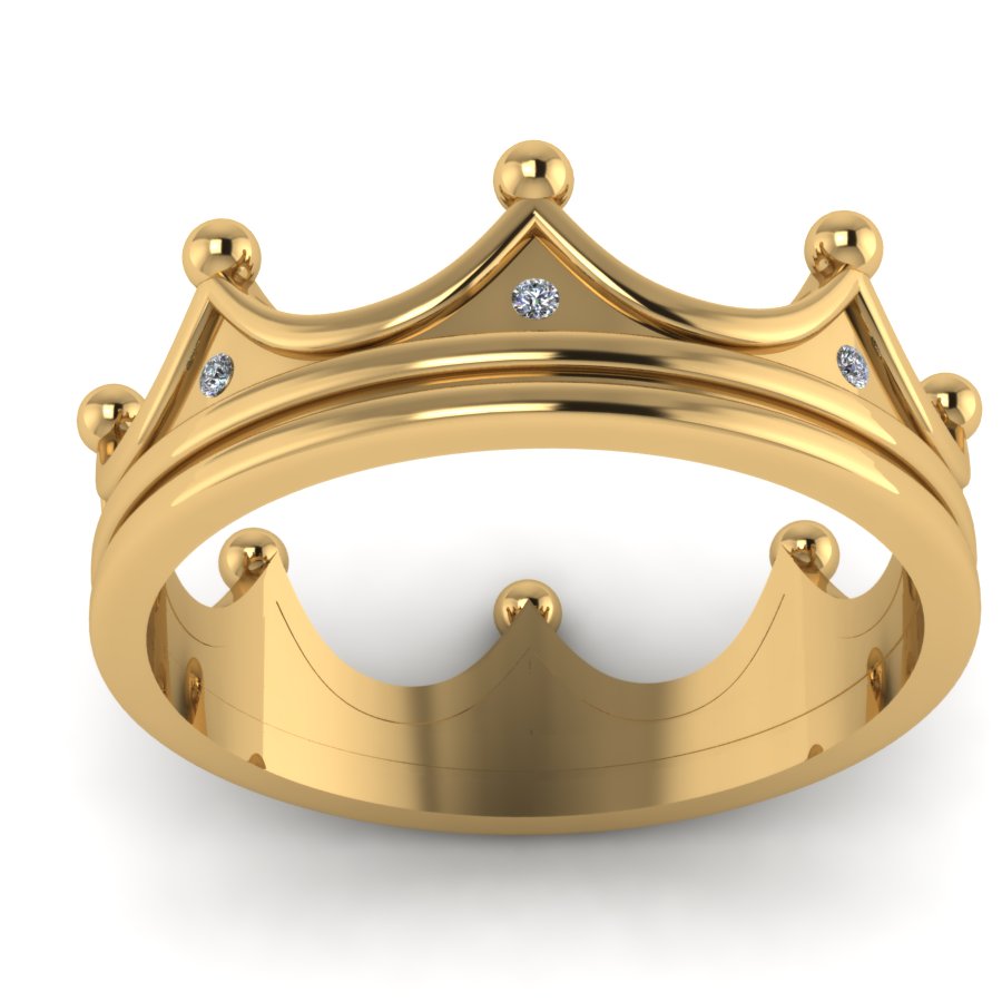 Перстень из красного золота  с цирконием (модель 02-0867.0.1401) - 3