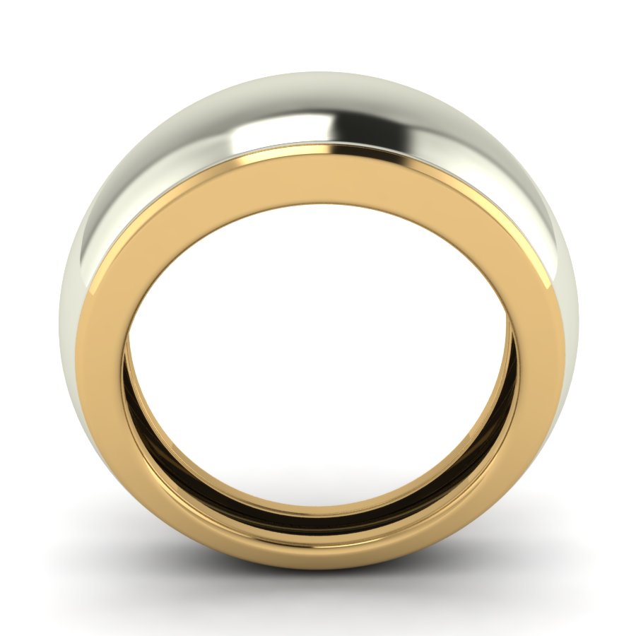 Перстень из красного+белого золота  (модель 02-1424.0.4000) - 4