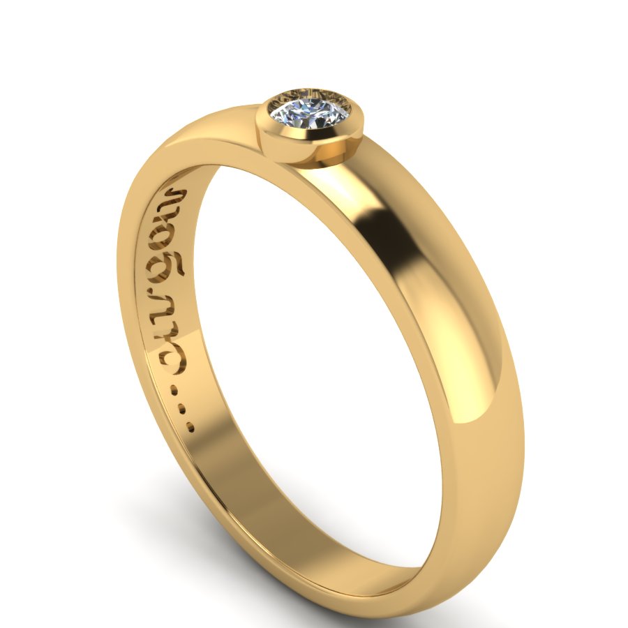 Перстень из красного золота  с цирконием (модель 02-1523.0.1401) - 3