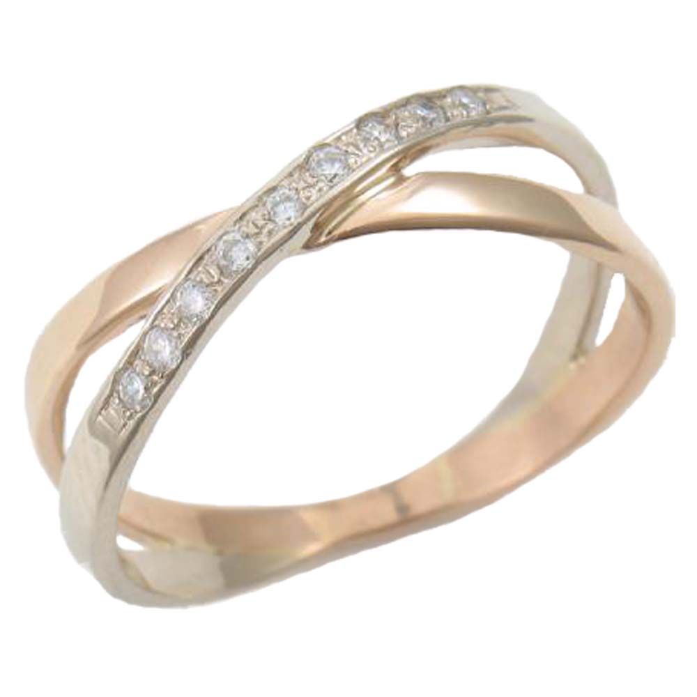 Перстень из белого золота  с цирконием (модель 02-0232.0.2401)