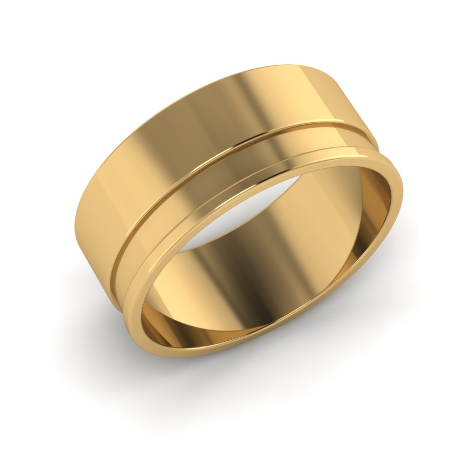 Обручальное кольцо из красного золота  (модель 04-0155.0.1000) - 1