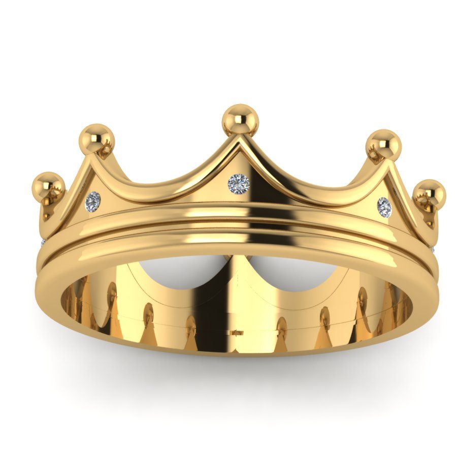 Перстень из красного золота  с бриллиантом (модель 02-0867.0.1110)