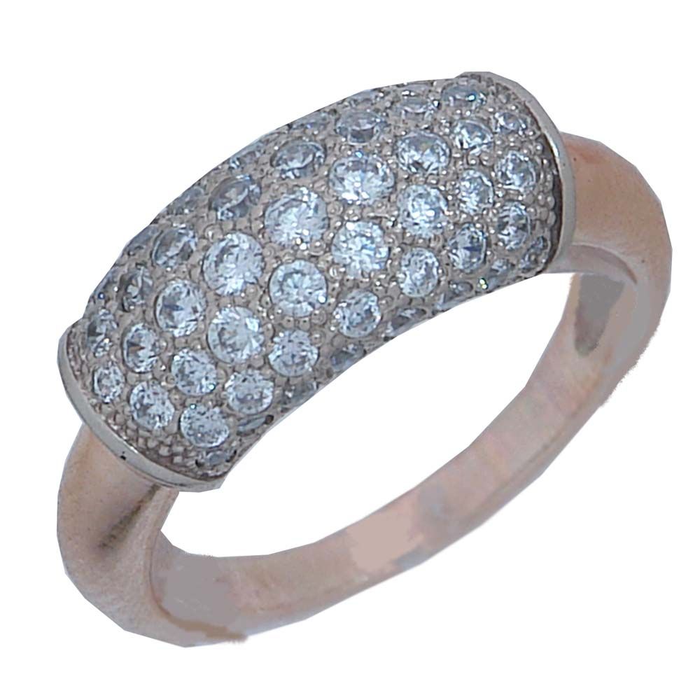 Перстень из белого золота  с бриллиантом (модель 02-0052.0.2110)