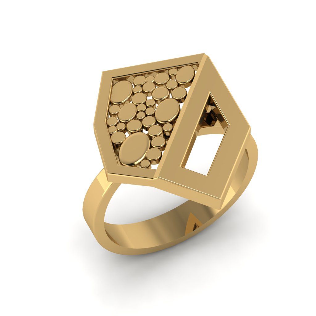 Перстень из красного золота  (модель 02-2638.0.1000)