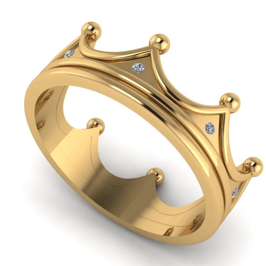 Перстень из красного золота  с цирконием (модель 02-0867.0.1401) - 2