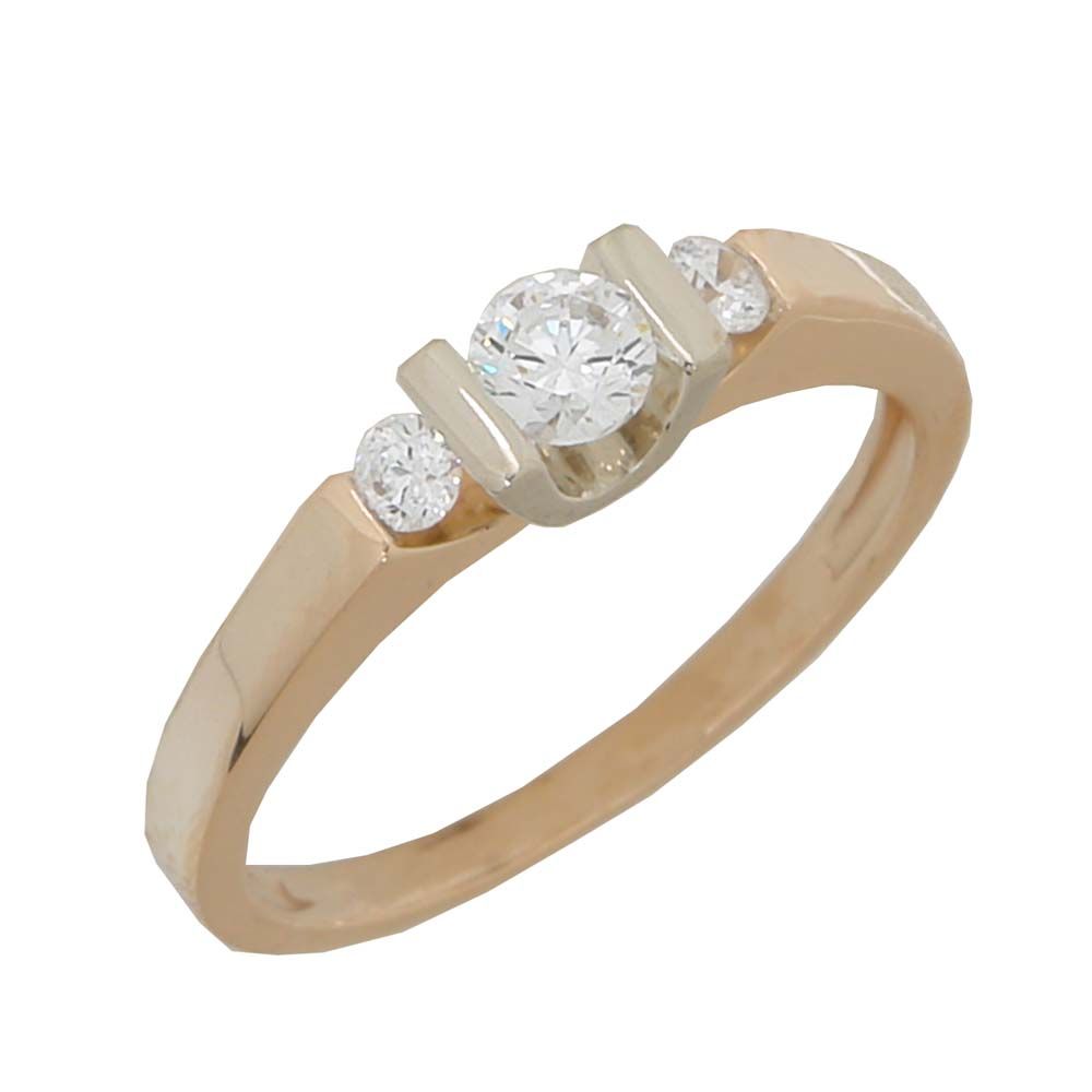 Перстень из белого золота  с топазом Лондон (модель 02-0896.0.2224)
