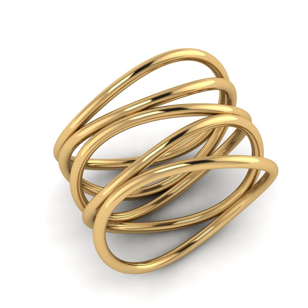 Перстень из красного золота  (модель 02-2757.0.1000)