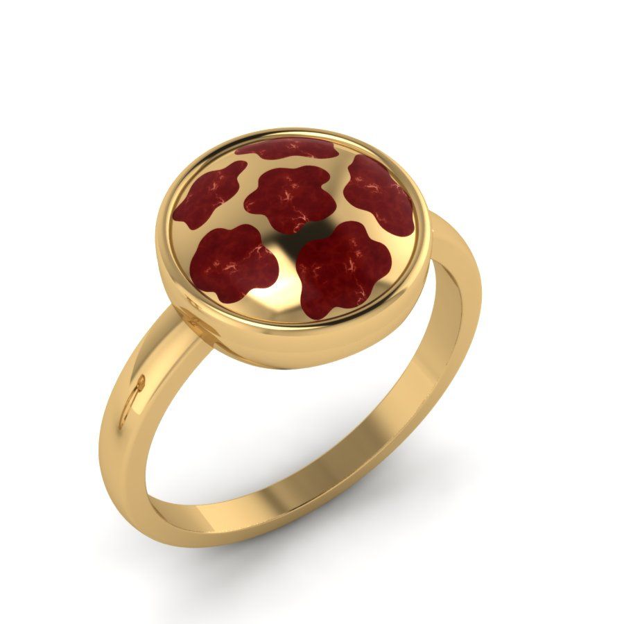 Перстень из красного золота  (модель 02-1926.0.1000)