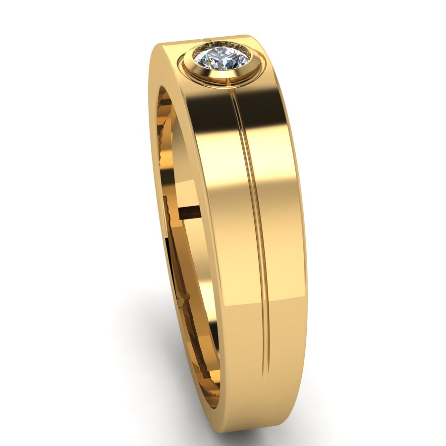 Перстень из красного золота  с цирконием (модель 02-1006.0.1401) - 4