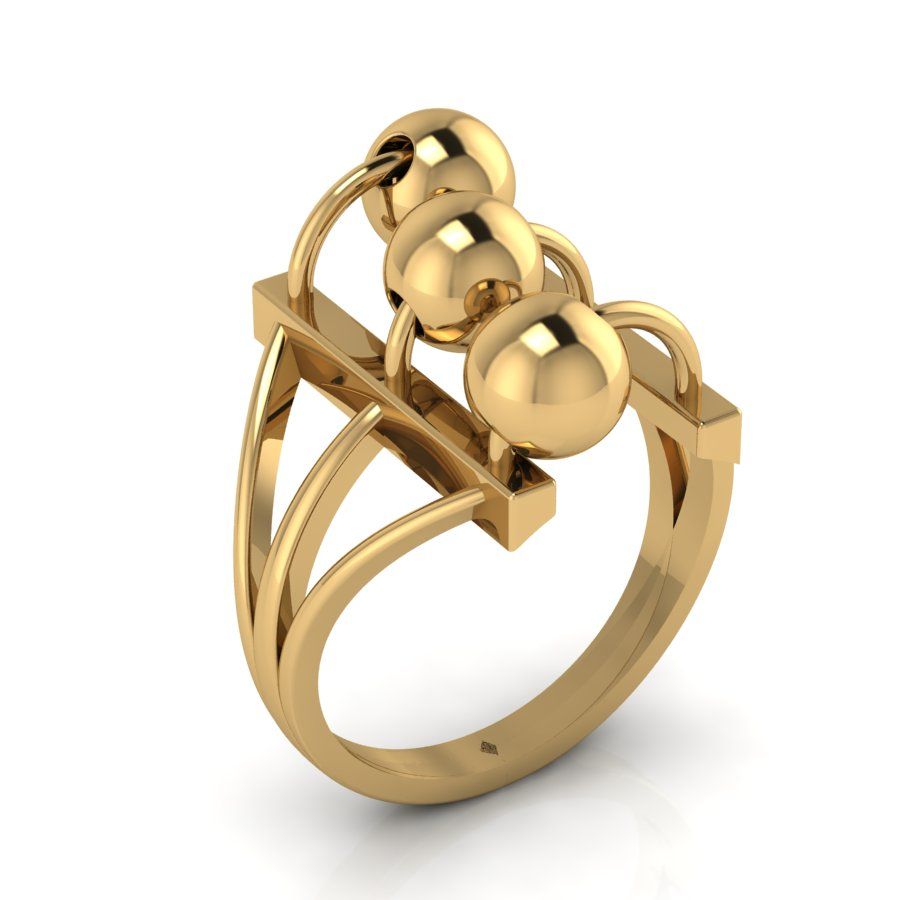 Перстень из красного золота  (модель 02-2315.0.1000)