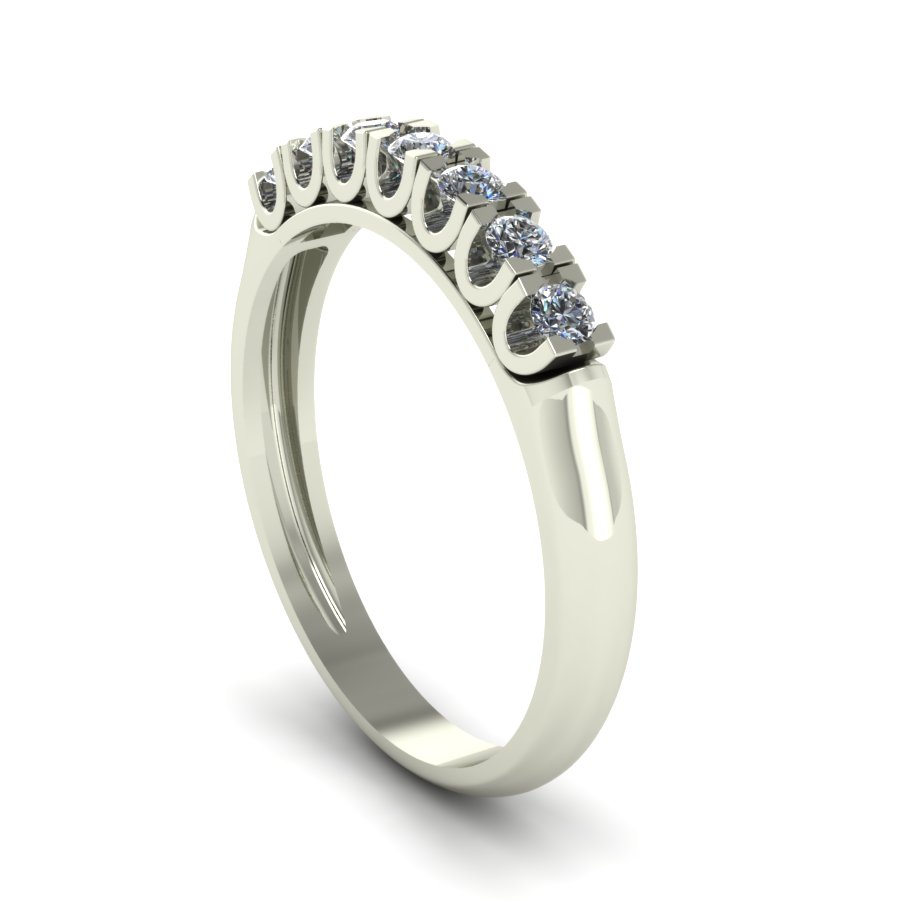 Перстень из белого золота  с бриллиантом (модель 02-1407.0.2110) - 3