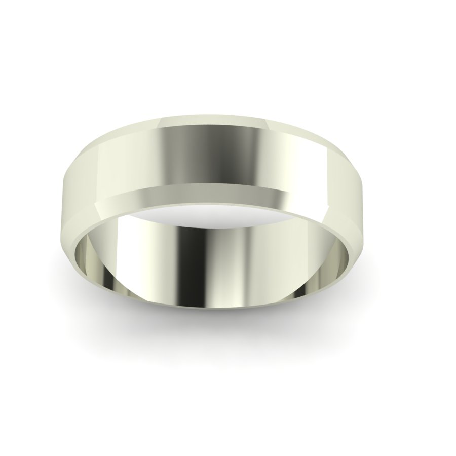 Обручальное кольцо из белого золота  (модель 04-0154.0.2000) - 3