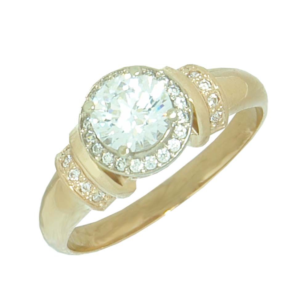 Перстень из белого золота  с аметистом (модель 02-0468.0.2240)