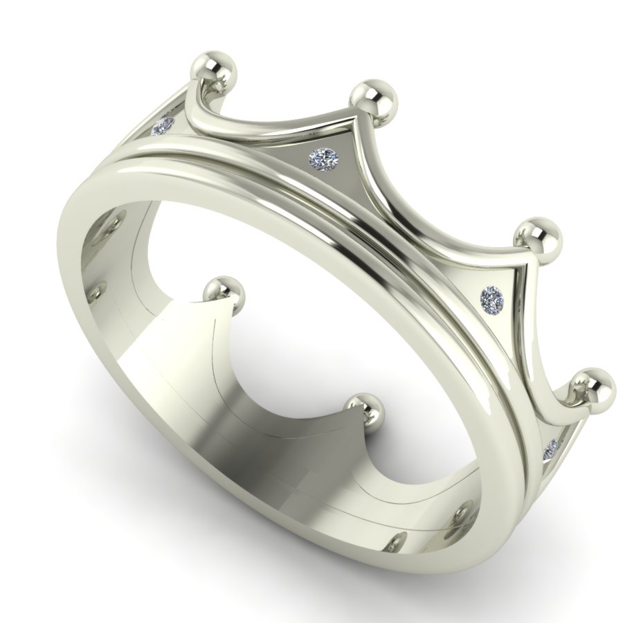 Перстень из белого золота  с цирконием (модель 02-0867.0.2401) - 3