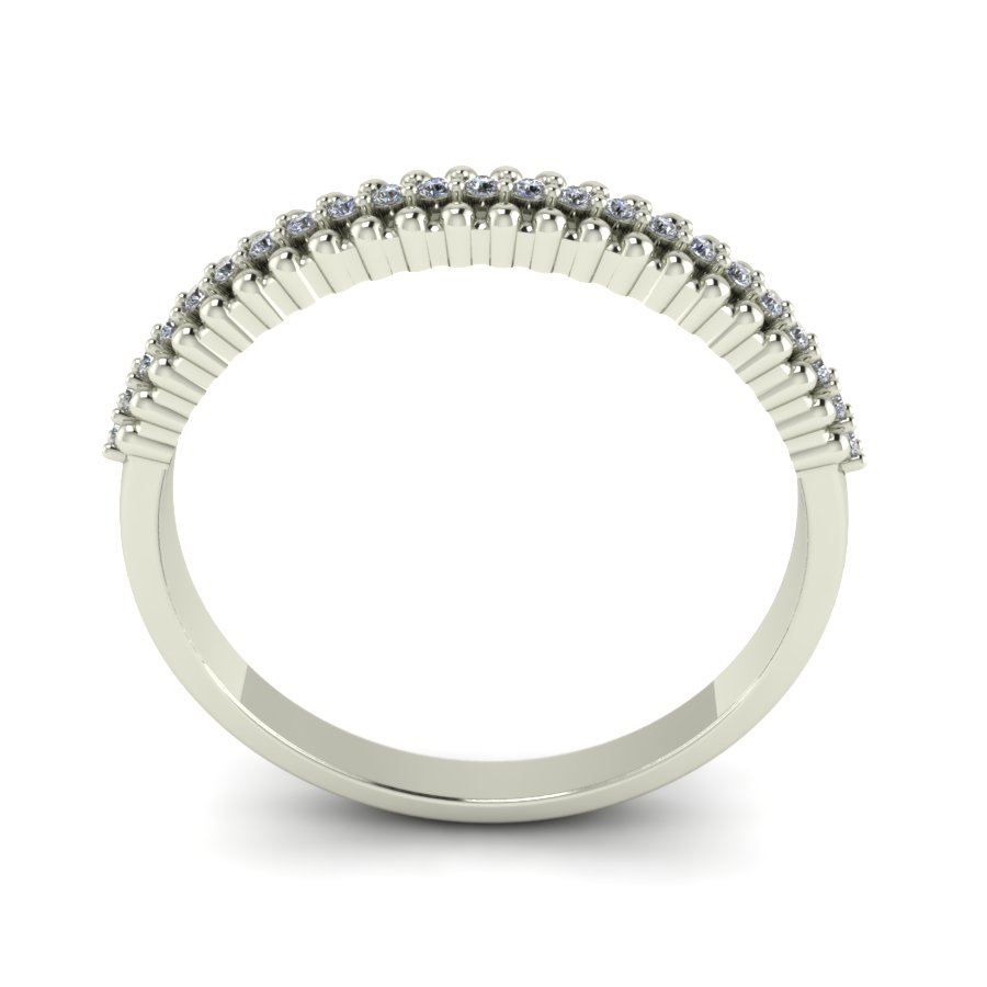 Перстень из белого золота  с цирконием (модель 02-1350.0.2401) - 6