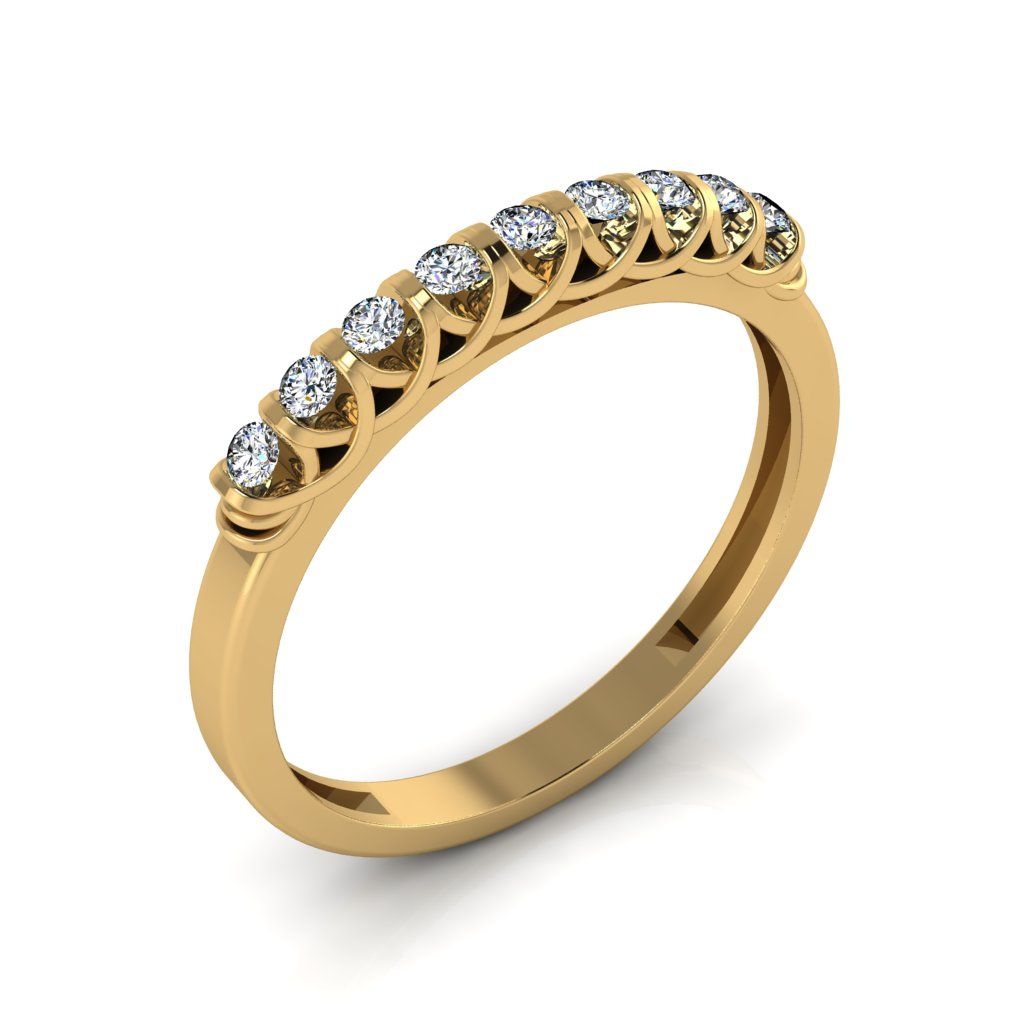 Перстень из красного золота  с цирконием (модель 02-2332.0.1401)