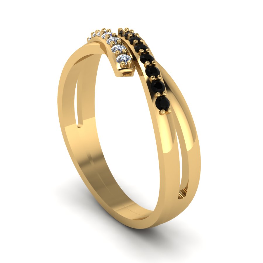 Перстень из красного золота  с цирконием (модель 02-1408.0.1402) - 1
