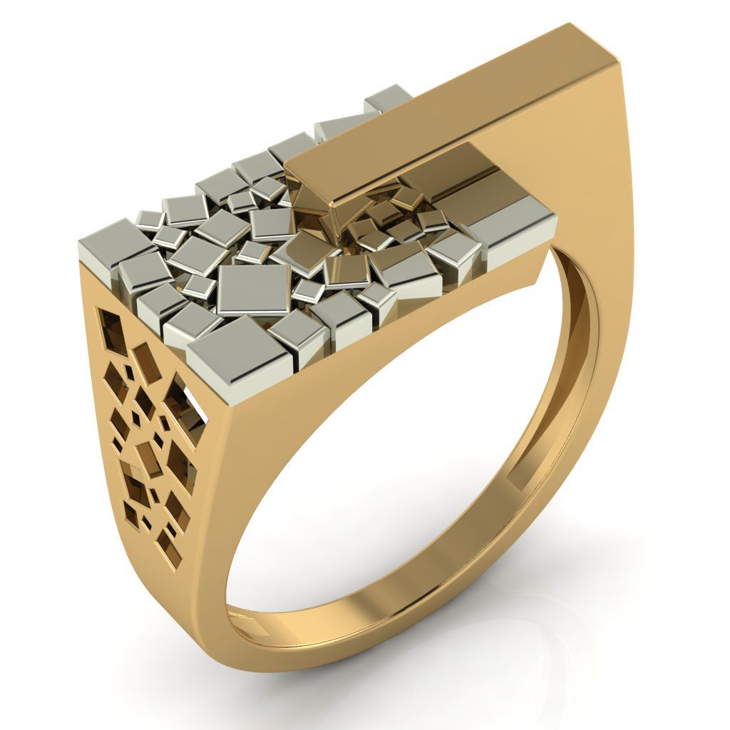 Перстень из красного золота  (модель 02-2432.0.1000)