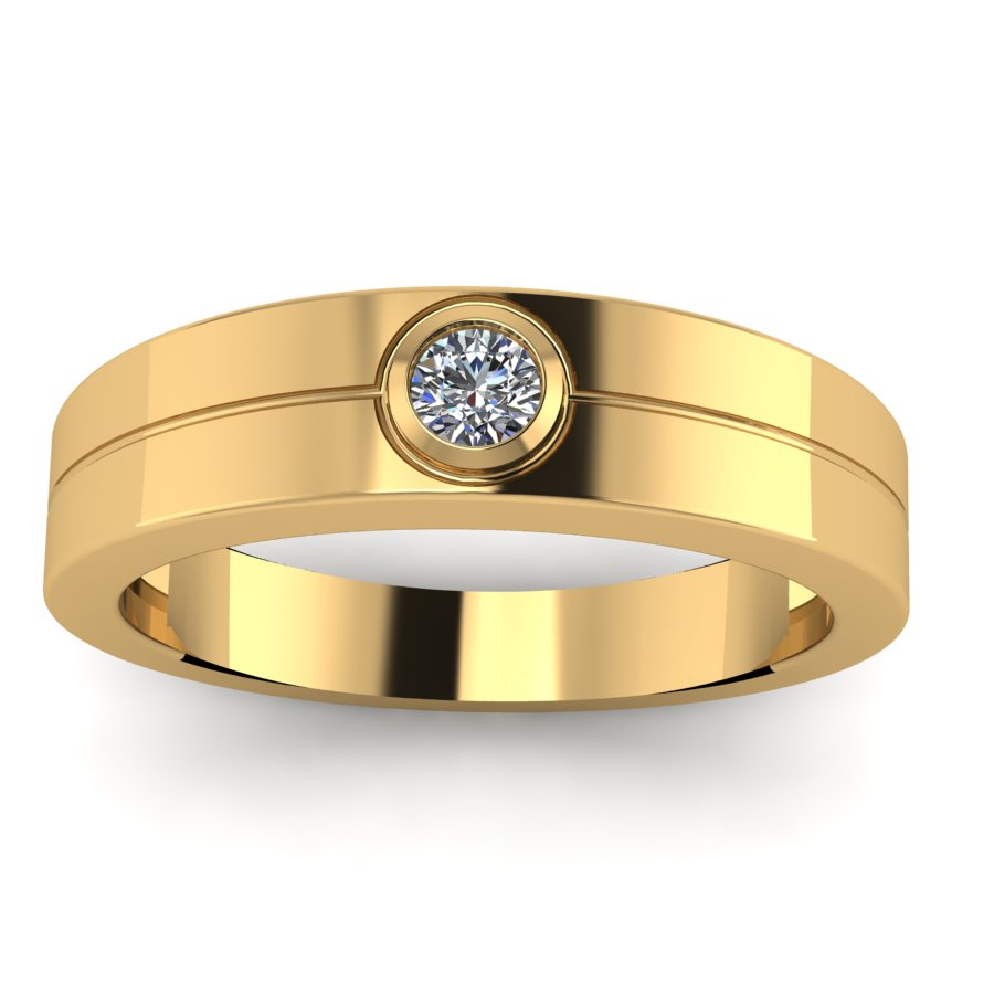 Перстень из красного золота  с цирконием (модель 02-1006.0.1401) - 1