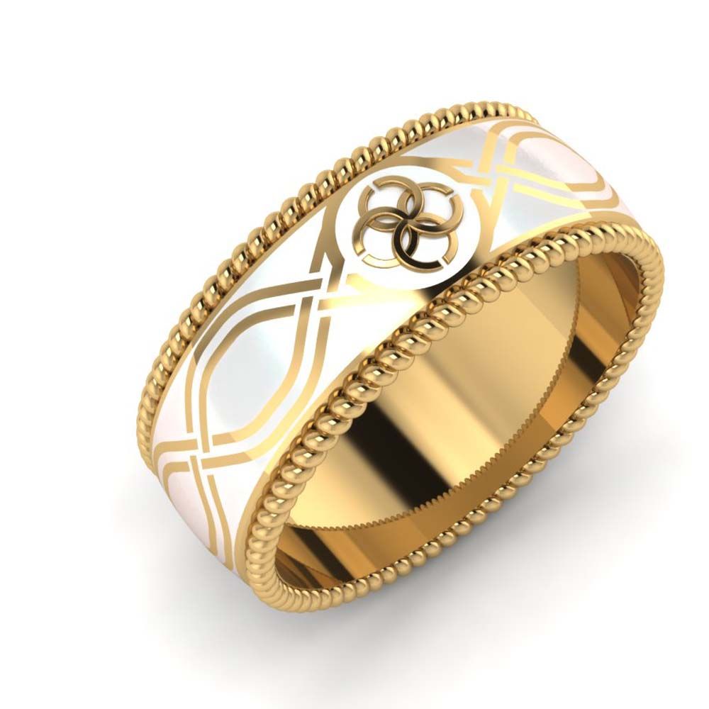 Обручальное кольцо из красного золота  (модель 04-0159.0.1000)