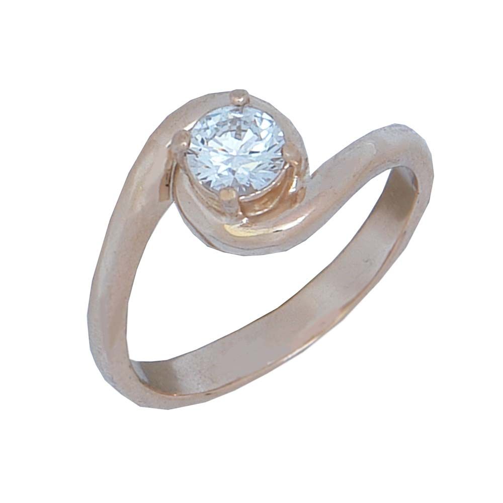 Перстень из белого золота  с сапфиром (модель 02-0543.0.2120)