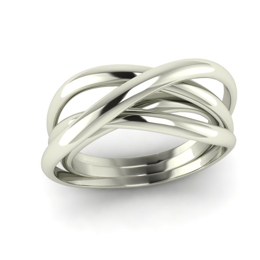 Перстень из белого золота  (модель 02-1273.0.2000)