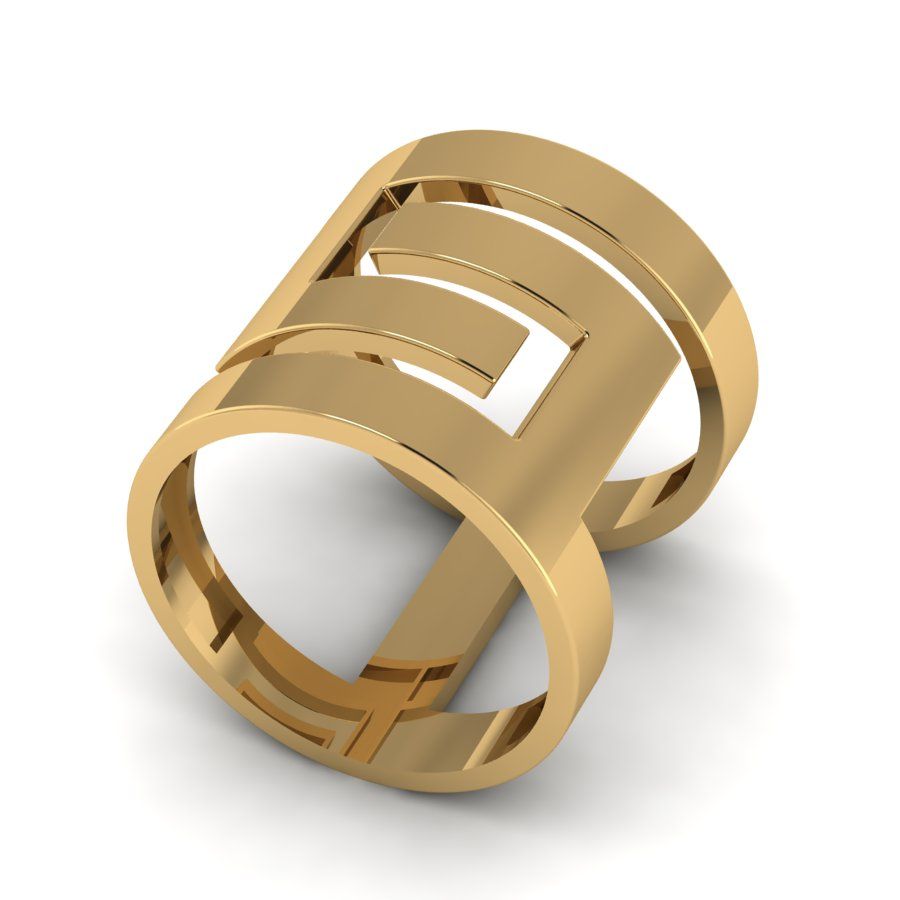 Перстень из красного золота  (модель 02-2004.0.1000)