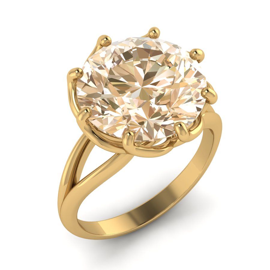 Перстень из красного золота  с кварцем (модель 02-1973.0.1259)