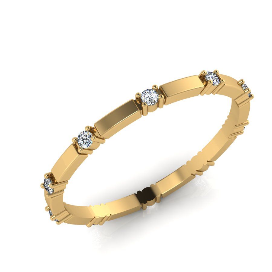 Перстень из красного золота  с цирконием (модель 02-2295.0.1401)