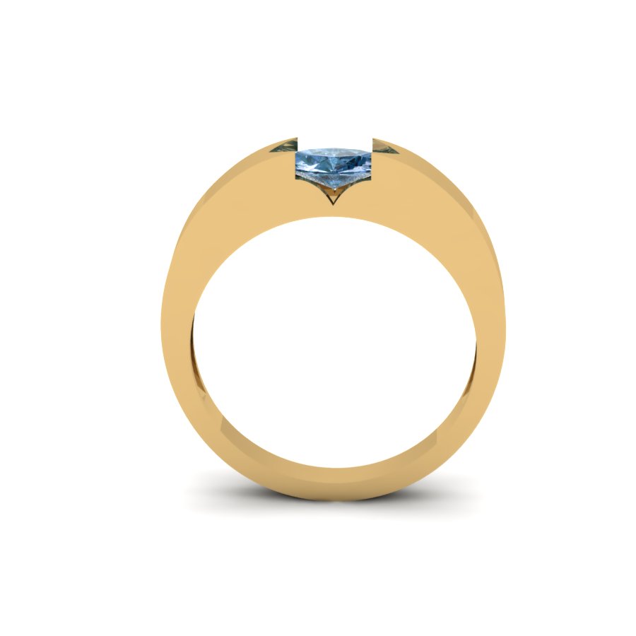 Перстень из красного золота  с топазом (модель 02-0882.4.1220) - 2