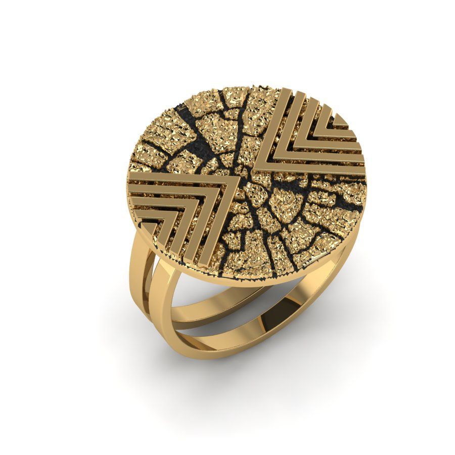 Перстень из красного золота  (модель 02-2159.0.1000)