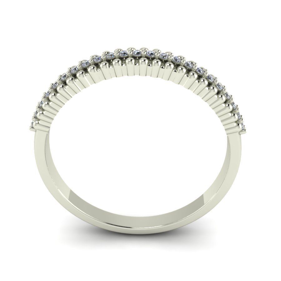 Перстень из белого золота  с бриллиантом (модель 02-1350.0.2110) - 1