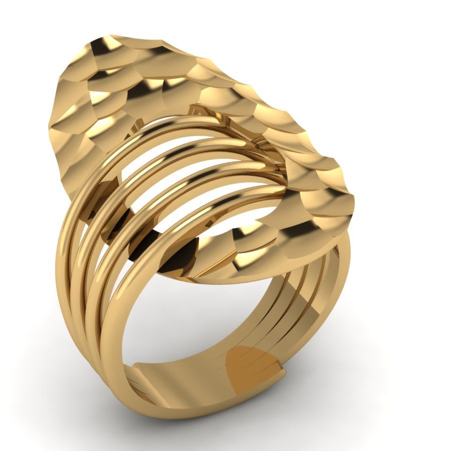 Перстень из красного золота  (модель 02-1752.0.1000)