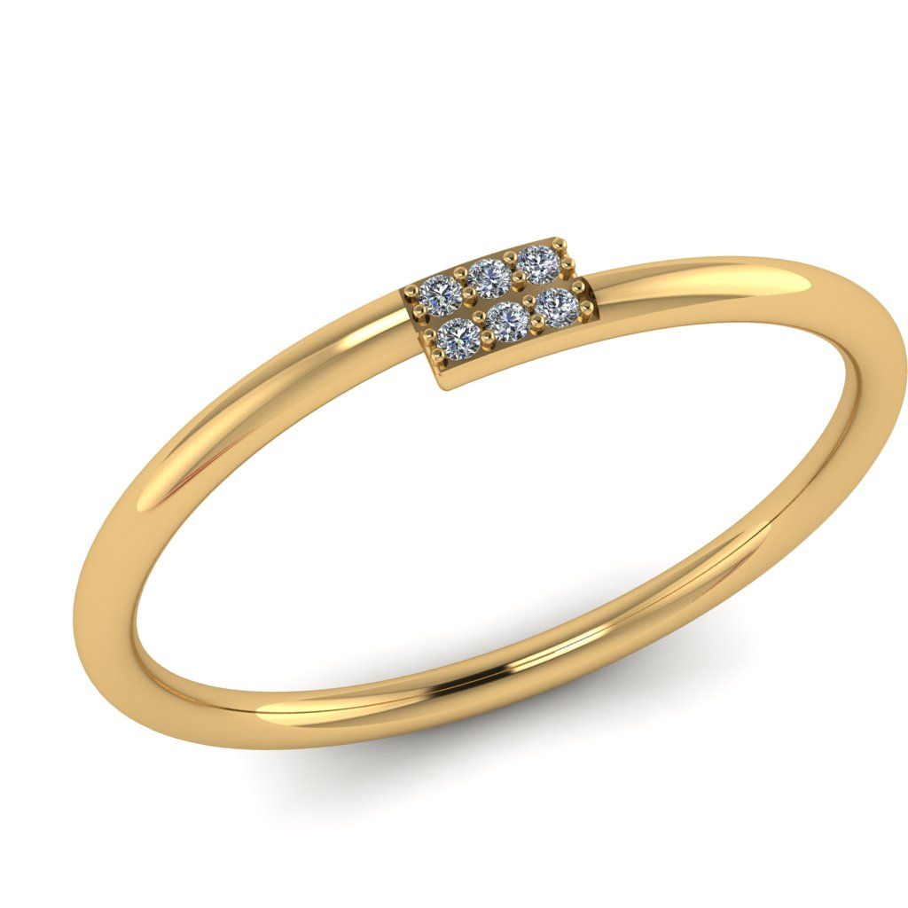 Перстень из красного золота  с цирконием (модель 02-2764.0.1401)