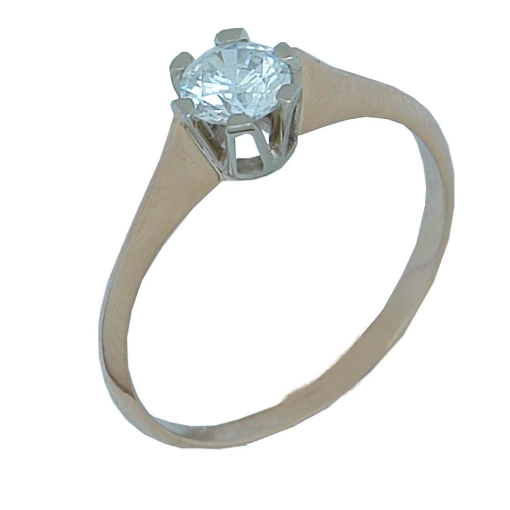 Перстень из белого золота  с топазом Лондон (модель 02-0559.0.2224)