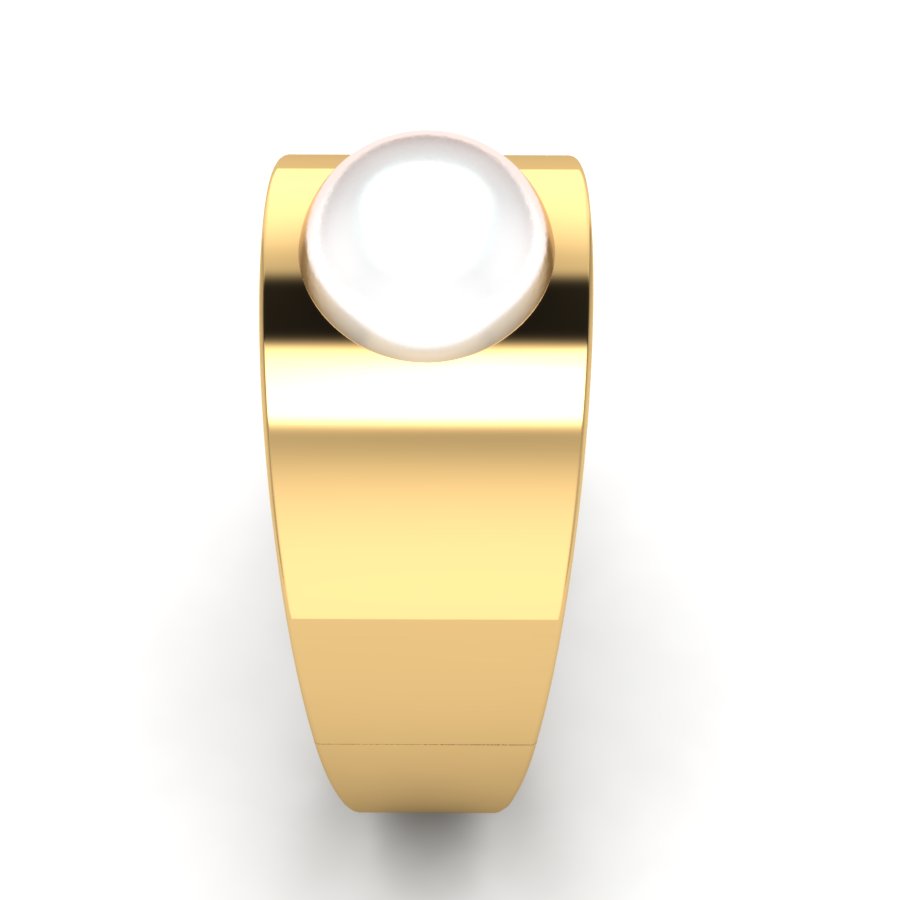 Перстень из красного золота  с жемчугом (модель 02-1830.0.1310) - 4