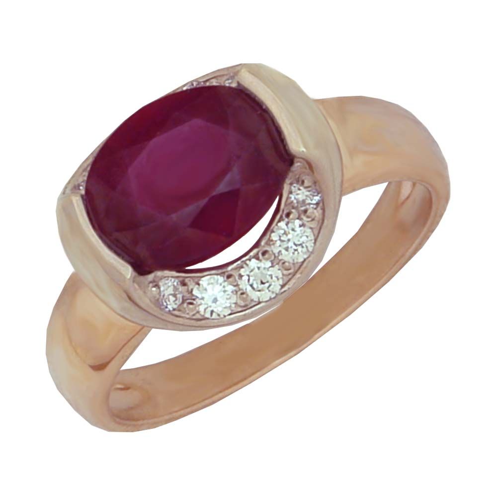 Перстень из белого золота  с рубином (модель 02-0779.1.2140)