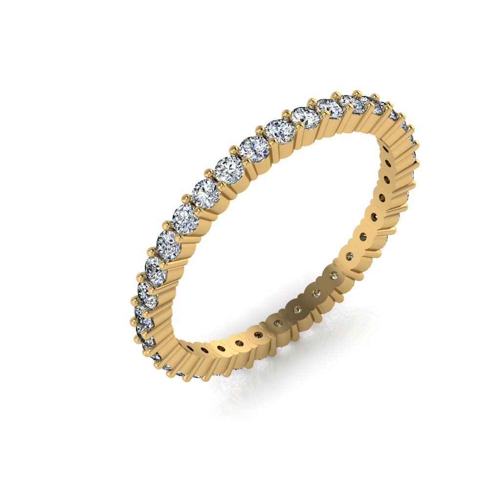 Перстень из красного золота  с цирконием (модель 02-2363.0.1401)