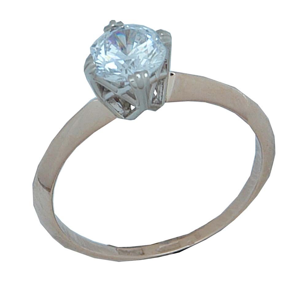 Перстень из белого золота  с сапфиром (модель 02-0583.0.2120)