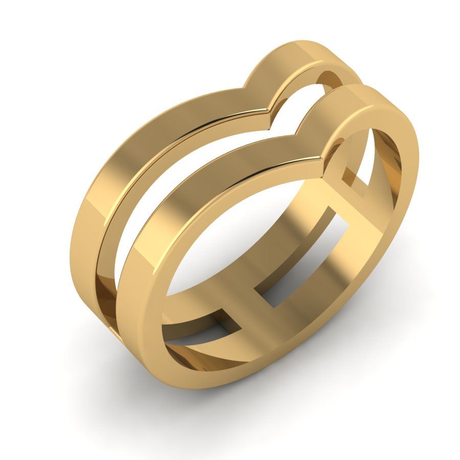 Перстень из белого золота  (модель 02-2006.0.2000)