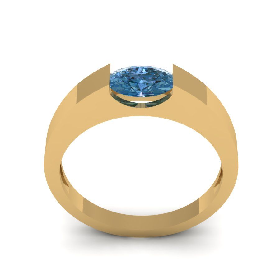 Перстень из красного золота  с топазом (модель 02-0882.2.1220)
