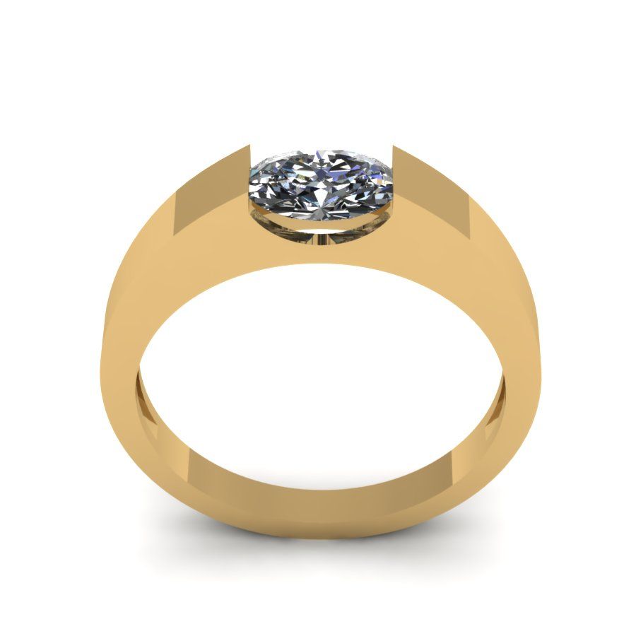 Перстень из красного золота  с цирконием (модель 02-0882.2.1401)