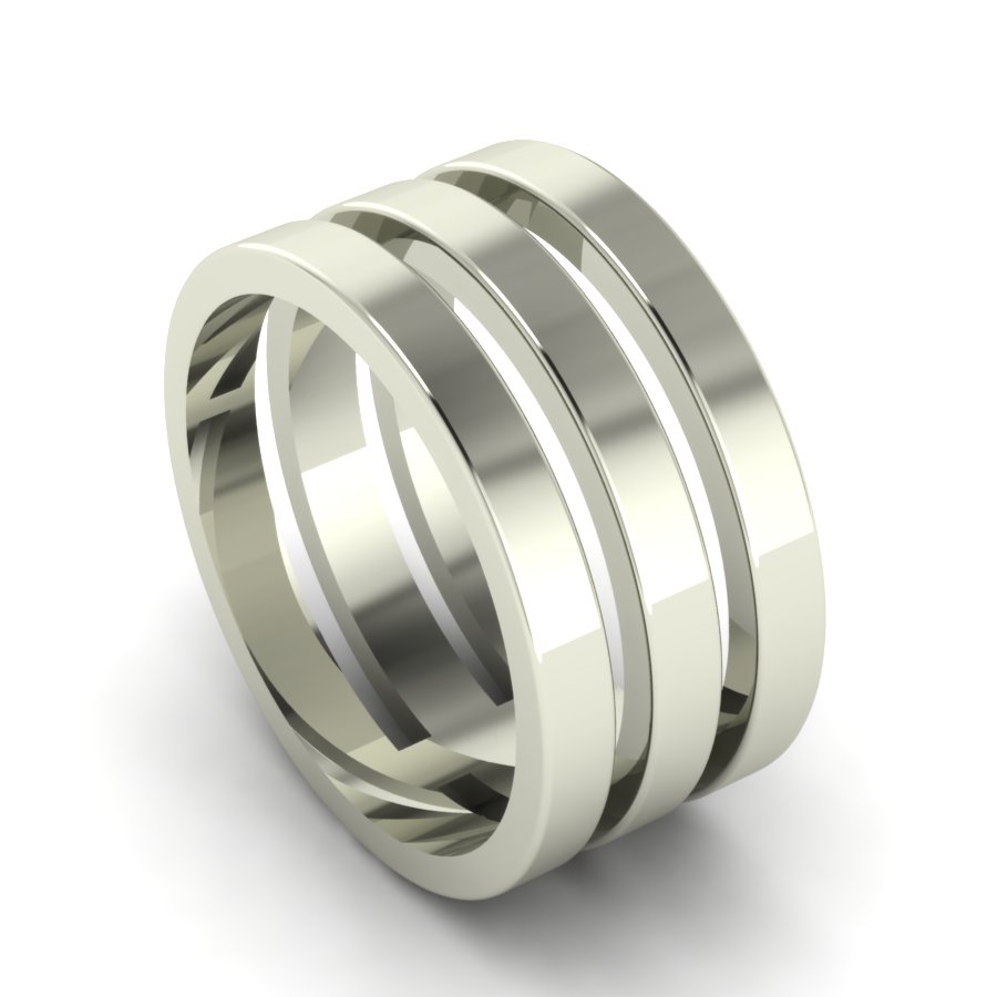 Перстень из белого золота  (модель 02-1258.0.2000) - 5
